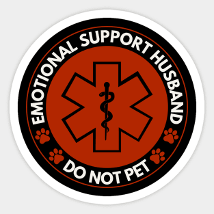 Emotional-Support-Husband-Do-Not-Pet Sticker